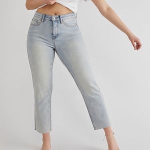 Free People CRVY high rise vintage straight jean